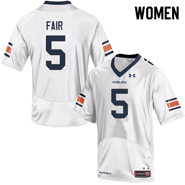 Women #5 Jay Fair Auburn Tigers College Football Jerseys Sale-White